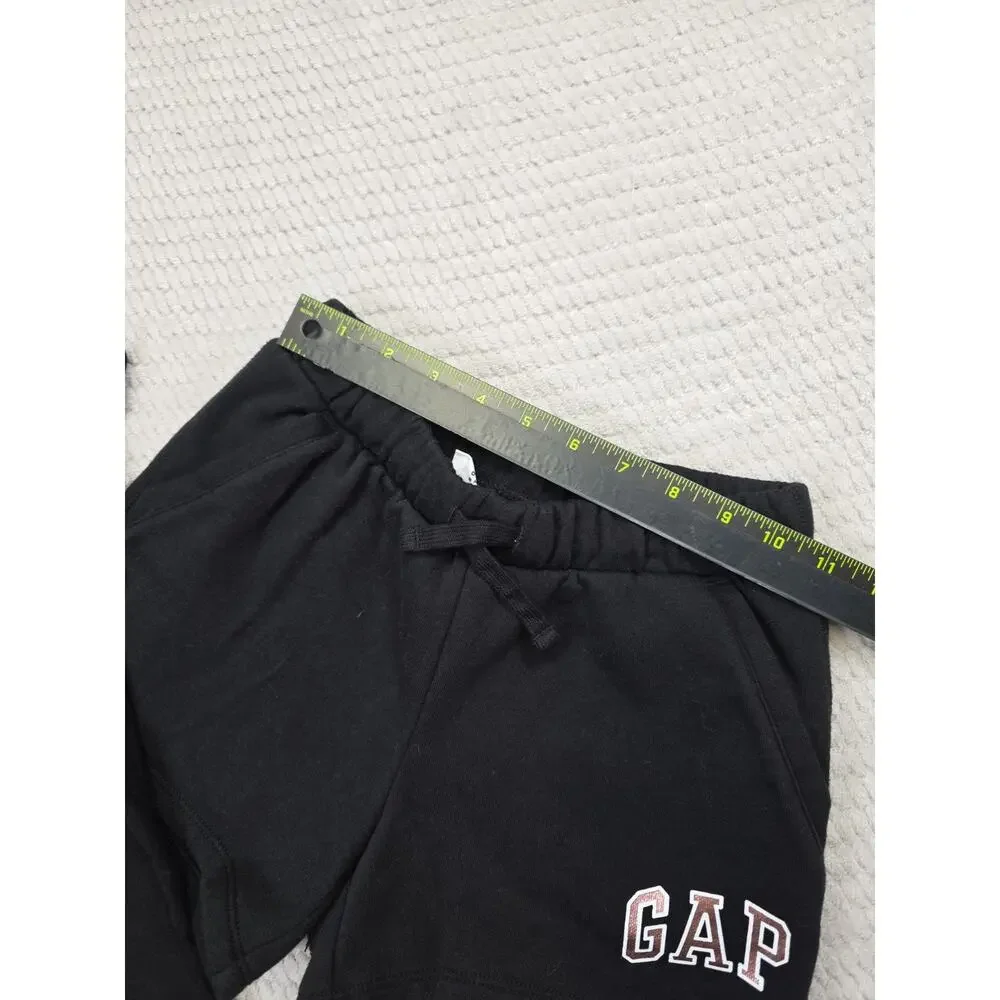 Gap Kids Shorts & Shirt Girls 8 Black Rose Pink Spellout Sweatshorts & Tee